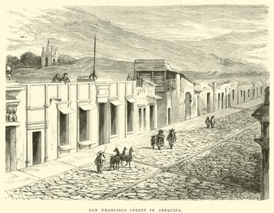 Via San Francisco ad Arequipa da Edouard Riou